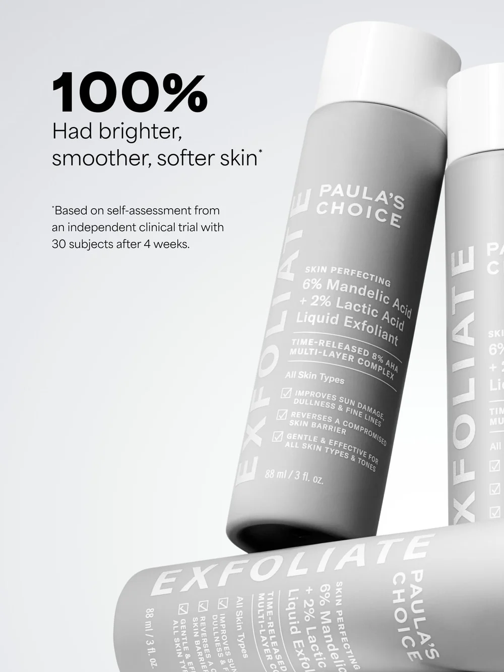 SKIN PERFECTING 6% Mandelic Acid + 2% Lactic Acid Liquid Exfoliant - Detail